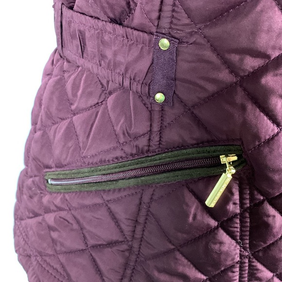 Weatherproof Quilted Vest with Faux Fur Lining - Picture 2 of 8